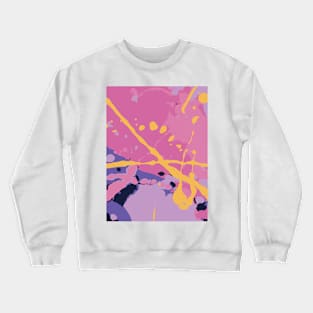 Colorize Me Abstract Painting Crewneck Sweatshirt